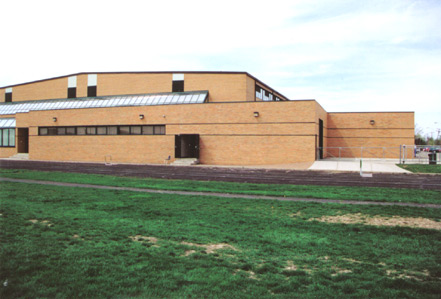 Conceptual architectural image of a masonry school for this design study